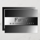 QUARANTE - 50 E ANNIVERSAIRE INVITATION DU PARTI - (Devant / Derrière)