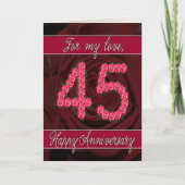 quarante-cinquième carte d'anniversaire avec les (Devant)