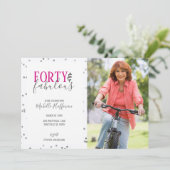 Quarante et fabuleux 50e anniversaire Invitations (Debout devant)