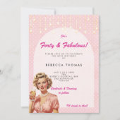 quarante & fabuleuse invitation d'anniversaire ros (Devant)