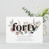 Quarante Florals - 40e Invitation anniversaire (Debout devant)