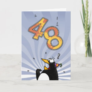 quarante-huitième anniversaire - carte de surprise