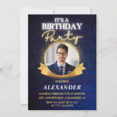 Quarante invitations d'anniversaire 45 ans Hommes  (Devant)