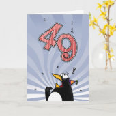 quarante-neuvième anniversaire - carte de surprise (Fleur jaune)