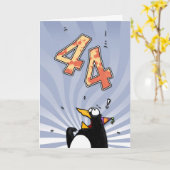 quarante-quatrième anniversaire - carte de (Fleur jaune)
