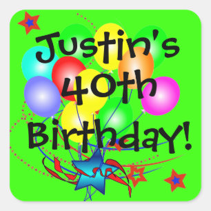 quarantième Anniversaire tous autocollants