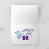 quarantième Carte personnalisable d'anniversaire (Intérieur)