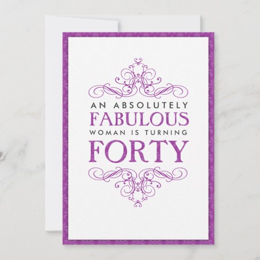 Quarantième invitation absolument fabuleuse de (Devant)