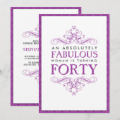 Quarantième invitation absolument fabuleuse de (Devant / Derrière)