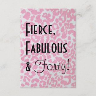 Quarantième invitation d'anniversaire d'empreinte