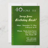 quarantième Invitation de célébration (Dos)