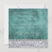 quarantième Invitation du papillon BLING (Dos)