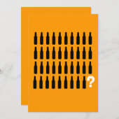 quarantième Invitations d'anniversaire - (Devant / Derrière)