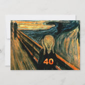 Quarantième invitations drôles d'anniversaire (Devant)