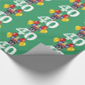 quarantième Papier d'emballage cadeau de vert de (Coin)