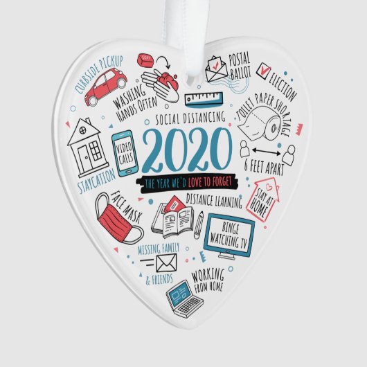 Quarantine Activities 2020 Kerstherdenking Ornament (voorkant)