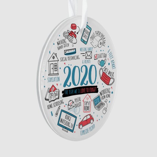 Quarantine Activities 2020 Personalized Kerstmis Ornament (voorkant)