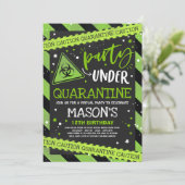 Quarantine Anniversaire Invitation de fête Zoom vi (Debout devant)