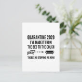 Quarantine Bed Couch Briefkaart (Staand voorkant)