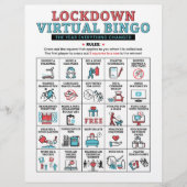 Quarantine Bingo Pandemic Lockdown Activities (Voorkant)