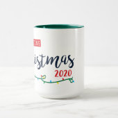 Quarantine Christmas 2020 Mug, Two-tone, Mug (Centre)