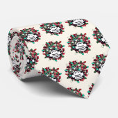 Quarantine Christmas Funny COVID Pathogen Cream Stropdas (Opgerold)