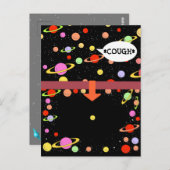 QUARANTINE COUGH DISTANCING DOOR Jetpackcorps Briefkaart (Voorkant / Achterkant)