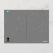 QUARANTINE COUGH DISTANCING DOOR Jetpackcorps Briefkaart (Achterkant)