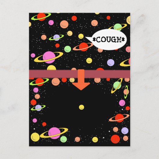 QUARANTINE COUGH DISTANCING DOOR Jetpackcorps Briefkaart (Voorkant)