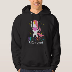 Quarantine Dabbing 8e klas Eenhoorn Terug naar Sch Hoodie