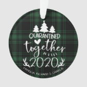 Quarantiné Ensemble Cute Covid Christmas Green (devant)