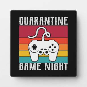 Quarantine Game Night, Funny Gaming, Video Gamer Fotoplaat