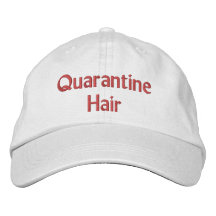 Quarantine Hair-geborduurd pet