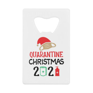 Quarantine Kerstmis 2021-kerstmis-Funny Kredietkaart Flessenopener