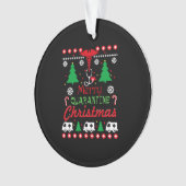 Quarantine Noël 2020 Reindeer Mask Pyjamas T- (devant)