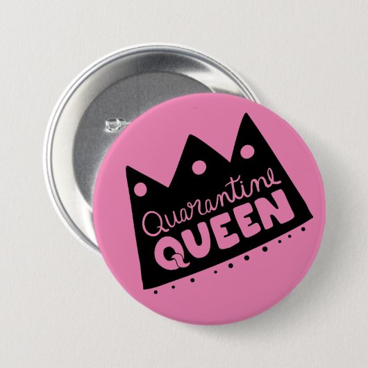 Quarantine Queen Button (Voorkant /achterkant)