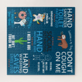 Quarantine Quotes Social Distancing Handwash Legpuzzel (Horizontaal)