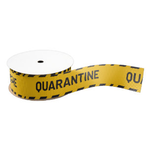 Quarantine Stripe Yellow Grosgrain Lint