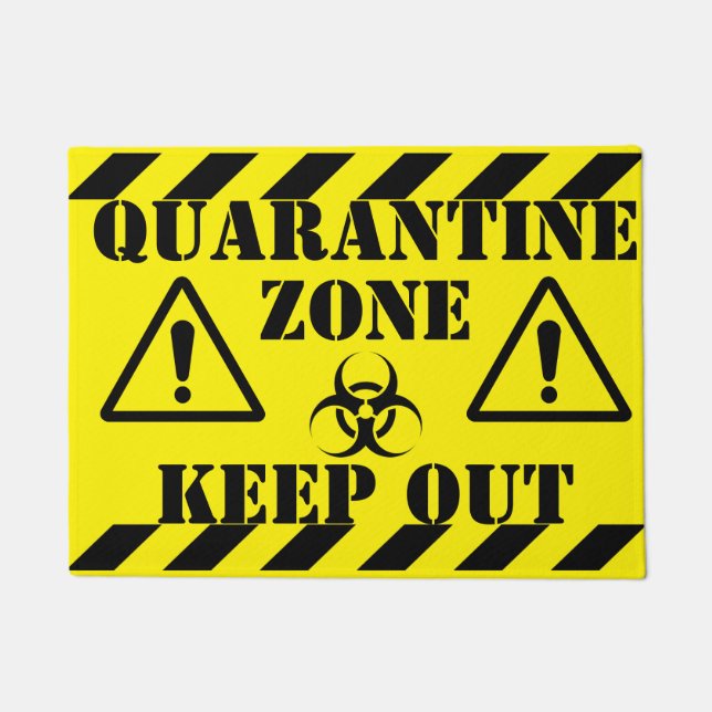 Quarantine Zone Deurmat (Voorkant)