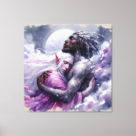 Quaraun & BoomFuzzy - Omhelzen Canvas Afdruk