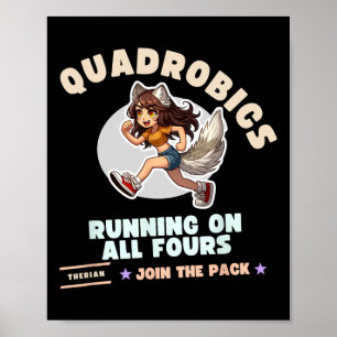 Quardrobics Therian Gear voor Teen Tween Girl Fox  Poster