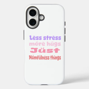Quarige knuffelmoederlijkheid wit iPhone 16 hoesje