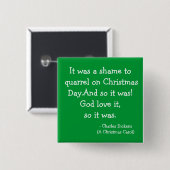 Quarrel-het Collectie Scrooge Vierkante Button 5,1 Cm (Voorkant /achterkant)