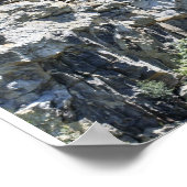 Quarry Granite Rock Cliff Wall Pond Natuur Poster (Hoek)