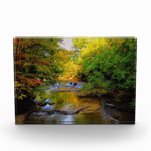 Quarry Rock Herfsten op een dag van de Herfst Fotoblokken (Voorkant)