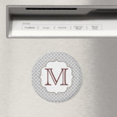 Quart-feuille gris Latti Monogramme Aimant initial (In Situ (Lave-vaisselle))