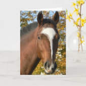 Quart Horse Carte de voeux (Fleur jaune)