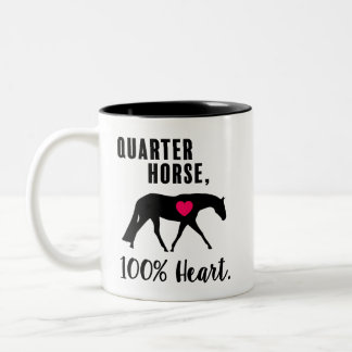 Quarter Horse, 100% hart - stuntstoel Tweekleurige Koffiemok