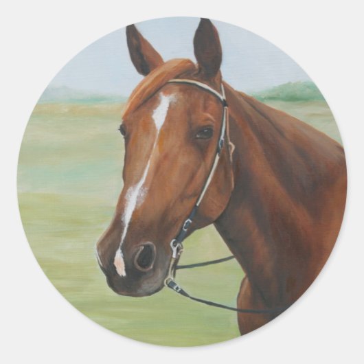 Quarter Horse Art Sticker (Voorkant)