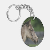 Quarter Horse Foal Headshot Sleutelhanger (Voorkant Links)